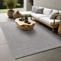 Tapis d'extérieur - THE CARPET - Maldives - Boho - Résistant - Gris - 140 x 200 cm(Gris/120 x 170 cm)