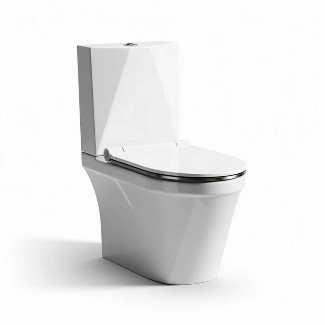 Toilette suspendue en céramique blanche dimensions 70 x 40 x 40 cm