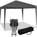WOLTU Tonnelle de Jardin, Tente Pliante. Protection du Soleil UV 50+, Facile à Installer Hauteur Réglable 3x3m, Anthracite(Anthracite)