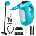 Nettoyeur Vapeur à Main 1500W Punaises de Lit COSTWAY-Réservoir 400 ml-2 Bar-14 Accessoires-125 ℃-Verrou de Sécurité Enfants-Bleu(Bleu/Capacité : 1 L/Puissance : 1500 W)