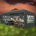 Barnum Pliant 3x6, Imperméable Tonnelle de Jardin Exterieur avec 6 Parois LatéRales, Gris(Gris)
