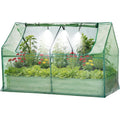 Garvee BAC A FLEUR ,Potager sur Pieds Surélevé avec Bâche en Filet,  Jardinière Surélevée en Métal avec Serre, Beige ,180x90x30cm(Beige/122 x 32 x 15)
