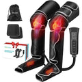 Masseur de jambes ALLJOY, masseur de jambes avec chaleur et compression, 2 niveaux de chaleur, cadeaux pour hommes femmes papa maman(Modèle extra-long)