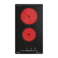 Plaque de Cuisson Vitrocéramique Noir - FIREGAS 2 foyers 3400W L52cm*P29cm(Puisscance : 3400 W/L52 x P29 cm/2 foyers)